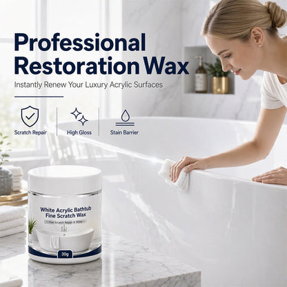 Zolmeriq™ White Acrylic Bathtub Fine Scratch Repair Wax