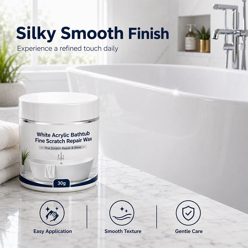 Zolmeriq™ White Acrylic Bathtub Fine Scratch Repair Wax