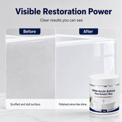 Zolmeriq™ White Acrylic Bathtub Fine Scratch Repair Wax