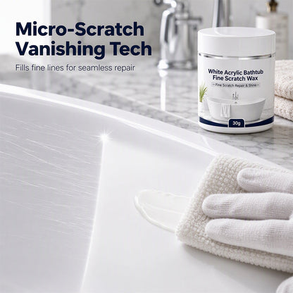 Zolmeriq™ White Acrylic Bathtub Fine Scratch Repair Wax