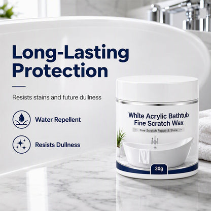 Zolmeriq™ White Acrylic Bathtub Fine Scratch Repair Wax