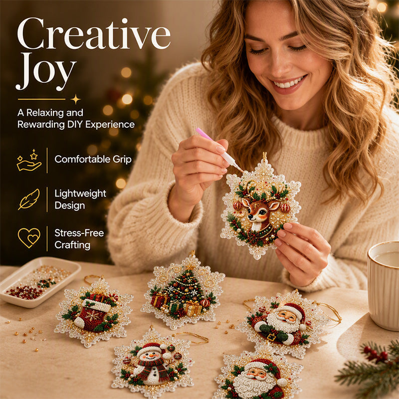 🔥Zolmeriq™ Christmas DIY Painting Hanging Ornaments Set🎄🎁