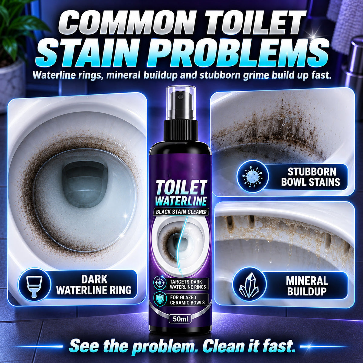 🚽Zolmeriq™ Waterline Cleaner – concentrated blue gel clings to vertical stains, dissolves stubborn limescale.✅💚 (offer)