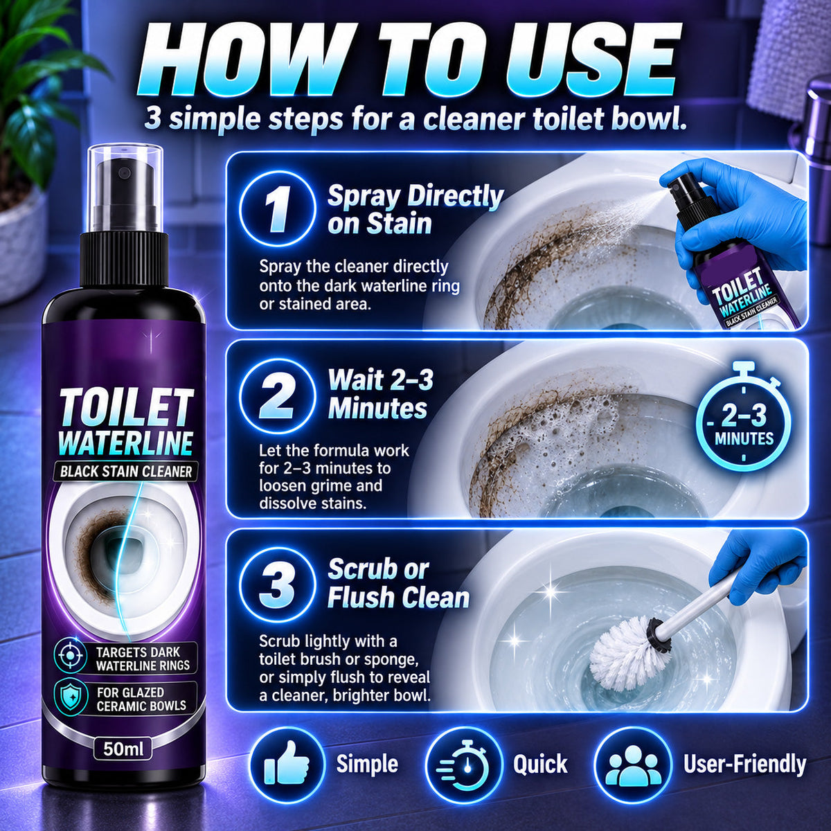 🚽Zolmeriq™ Waterline Cleaner