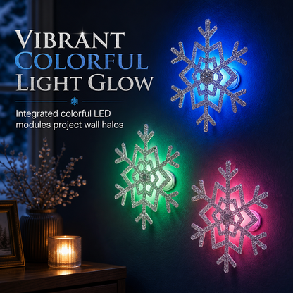 ❄Zolmeriq™ Glowing Snowflake Night Light Wall Stickers💡 (offer)