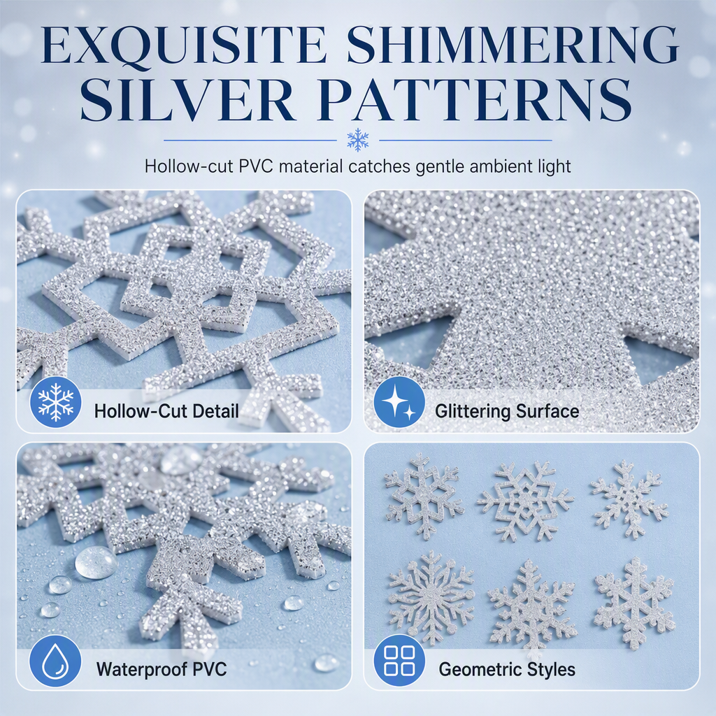 ❄Zolmeriq™ Glowing Snowflake Night Light Wall Stickers💡 (offer)