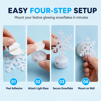 ❄Zolmeriq™ Glowing Snowflake Night Light Wall Stickers💡 (offer)