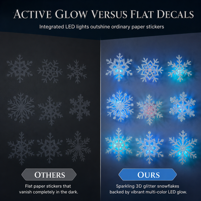 ❄Zolmeriq™ Glowing Snowflake Night Light Wall Stickers💡 (offer)