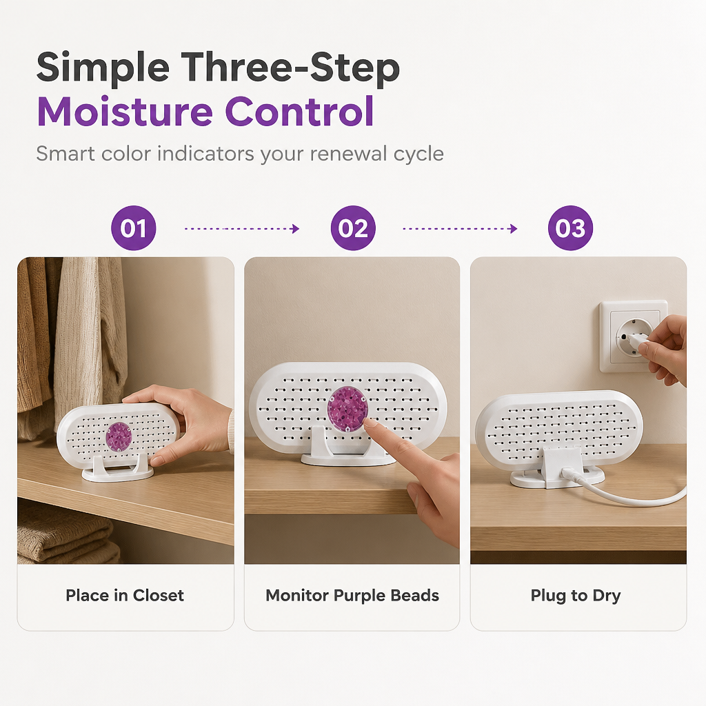 Zolmeriq™ Mini Reusable Household Dehumidifier