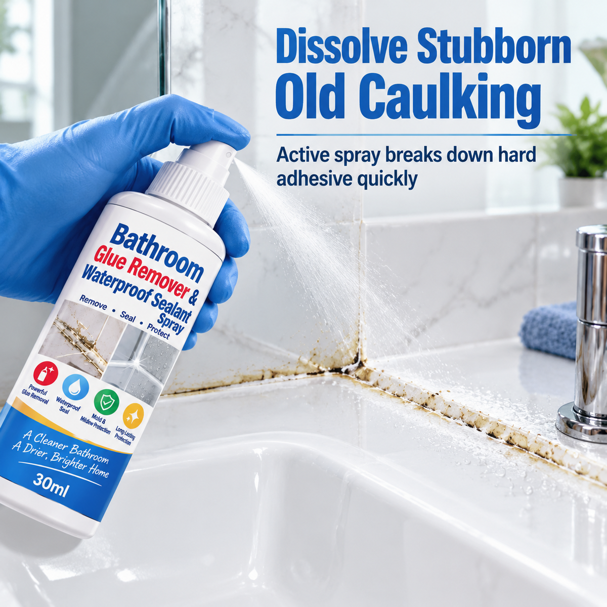 Zolmeriq™ Bathroom Glue Remover and Waterproof Sealant Set （offer)
